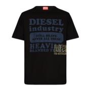 Diesel T-Just-N9 tryckt T-shirt Black, Herr