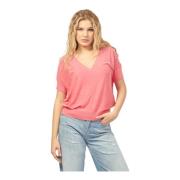 Armani Exchange T-Shirts Pink, Dam
