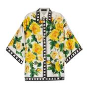 Dolce & Gabbana Skjorta med blommigt mönster Multicolor, Dam
