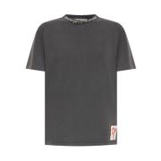 Golden Goose T-shirt med cabochonkristaller Gray, Dam