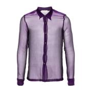 Dries Van Noten Casual Shirts Purple, Herr