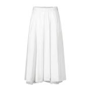 Kiltie Midi Skirts White, Dam