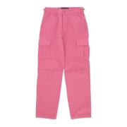 Iuter Canvas Cargo Byxor Streetwear Pink, Herr