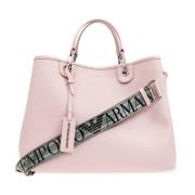 Emporio Armani Shopper väska med logotyp Pink, Dam