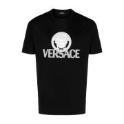 Versace Svart Medusa Head Logo T-shirt Black, Herr