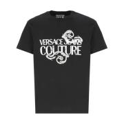 Versace Jeans Couture Svart Watercolor Logo T-shirt Black, Herr
