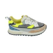 Hidnander Fluor Sneakers med Chic Taupe Tå Multicolor, Dam