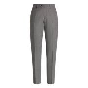 Boggi Milano B Washable Tvättbara ullstretchbyxor Gray, Herr