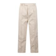 N21 Cropped Trousers Beige, Dam