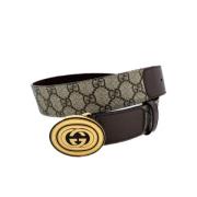 Gucci Vintage Pre-owned Canvas skrp Brown, Dam