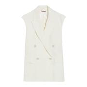 Max Mara Studio Vests Beige, Dam