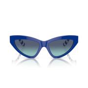 Dolce & Gabbana Tidlösa Cat-Eye Solglasögon med Blåtonade Linser Blue,...