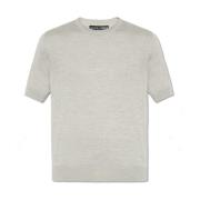 Dolce & Gabbana Stickad T-shirt Gray, Herr