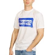Blauer Herr kortärmad T-shirt White, Herr