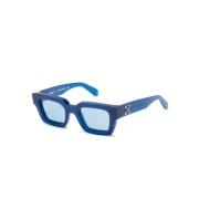 Off White Blå Solglasögon med Tillbehör Blue, Unisex