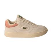 Lacoste Vita lädersneakers med rosa detalj Multicolor, Dam