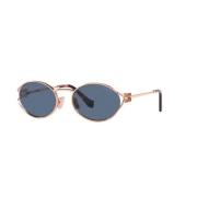 Miu Miu Rose Gold/Dark Blue Solglasögon SMU 52Ys Pink, Dam