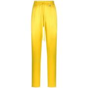 Dolce & Gabbana Slim-Fit Straight Trousers Yellow, Dam
