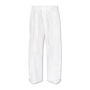 Jil Sander Oversize byxor White, Dam