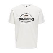 Only & Sons Casual Bomull T-shirt White, Herr