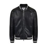 Iceberg Leather Jackets Black, Herr