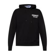 Dsquared2 Svart Logosweatshirt Black, Herr