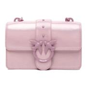 Pinko Love One Mini Väska i Lila Blockfärg Purple, Dam