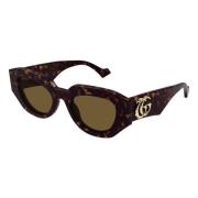 Gucci Gg1421S 002 Solglasögon Brown, Dam