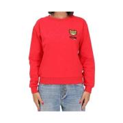 Moschino Mysig Sweatshirt Red, Dam