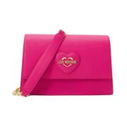 Love Moschino Shoulder Bags Pink, Dam
