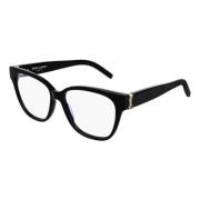Saint Laurent Black Gold Eyewear Frames SL M37 Black, Dam