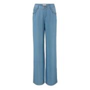 IVI Wide Trousers Blue, Dam