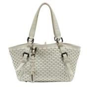 Burberry Vintage Pre-owned Laeder totevskor White, Dam