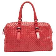 Bottega Veneta Vintage Pre-owned Laeder axelremsvskor Red, Dam