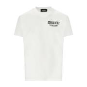 Dsquared2 Ceresio 9 Vit Logotyp Tryck T-shirt White, Herr