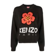 Kenzo Round-neck Knitwear Black, Dam