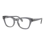 Ray-Ban Transparent Grey Eyewear Frames Gray, Unisex