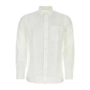 Tom Ford Vit Lyocell Skjorta - Klassisk Modell White, Herr