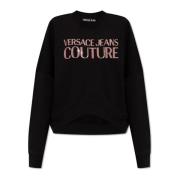 Versace Jeans Couture Bomullsweatshirt Black, Dam