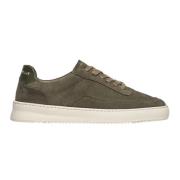 Filling Pieces Ekologisk Grön Mocka Mondo Sneakers Green, Herr