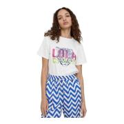 Lola Casademunt Multi Färgad Dam T-shirt White, Dam