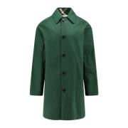 Burberry Single-Breasted Coats Green, Herr