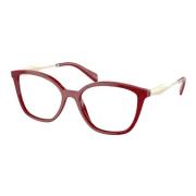 Prada Red Eyewear Frames PR 02Zv Sunglasses Red, Unisex