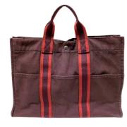 Hermès Vintage Pre-owned Canvas handvskor Brown, Dam