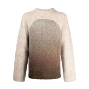 ERL Round-neck Knitwear Brown, Herr