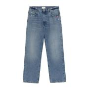 Amish Vintage Denim Straight Fit Jeans Blue, Herr