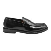 Doucal's Svart Penny Loafer Lädersula Reguljär Black, Herr