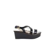 Prada Vintage Pre-owned Laeder sandaler Black, Dam