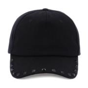 Valentino Garavani Studded Baseball Cap Blue, Herr