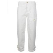 Pinko Tapered Trousers White, Dam